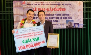 Second prize - Architecture design area Binh Dang Trading Service Apartments, Dist 8, HCMC