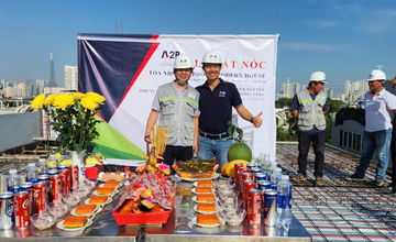 LỄ CẤT NÓC TRỤ SỞ VĂN PHÒNG MODERN HOUSE